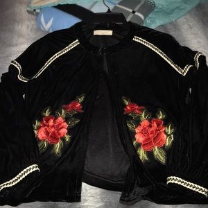 Velvet rose jacket